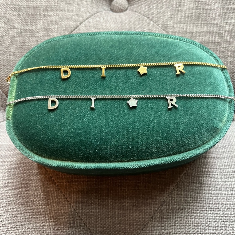 🌟DIOR Style Silver Gold Letter Bracelet ⭐️